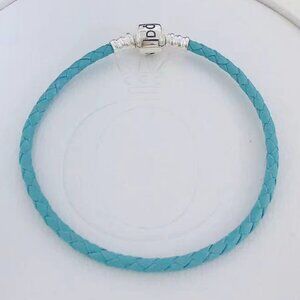 Pandora Single Sky Blue Leather Bracelet